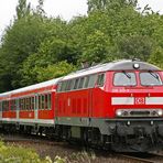 218 413-3 auf der KBS 145 bei Kiel