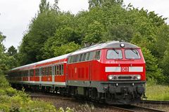 218 413-3 auf der KBS 145 bei Kiel