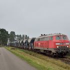 218 450-5 --Lappwaldbahn-LWC-- am 10.12.20 zwichen Lengerich-Hohne