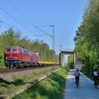 218 455-4 + 215 021-7 --EfW-- am 23.04.20 in Kamen Werver-Heide