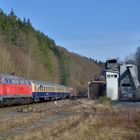 218 457-0 mit dem RB57 am 14.03.20 in Steinhelle auf dem Weg nach Winterberg.