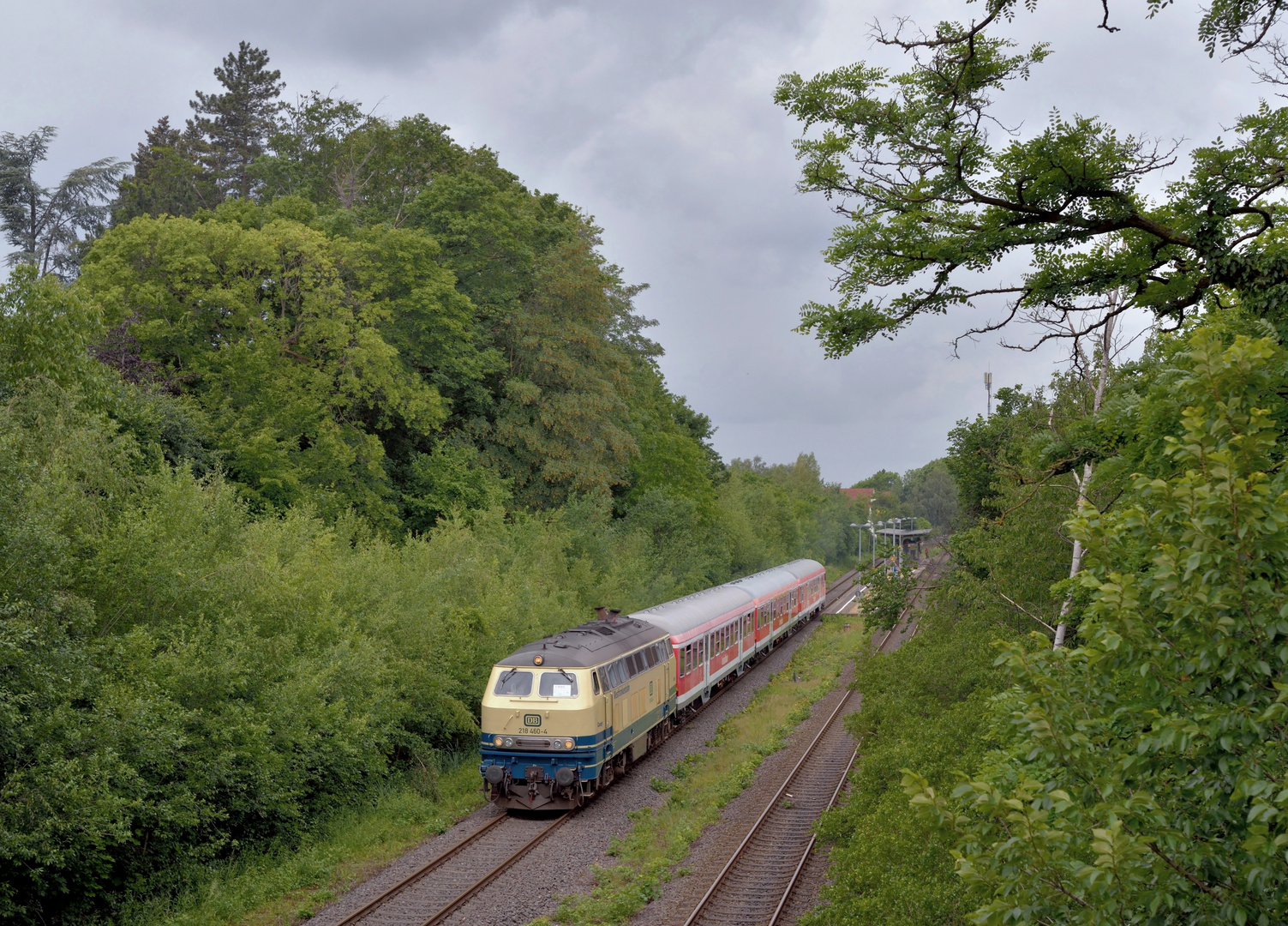 218 460-4 --Westfrankenbahn Conny-- am 06.06.20 in Dortmund Aplerbeck Süd