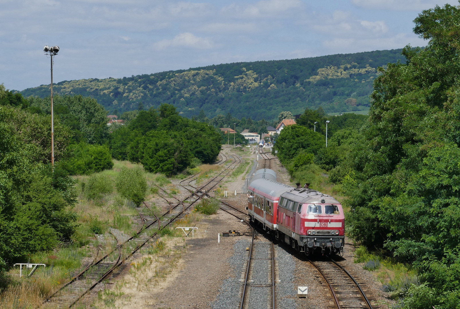 218 484 fährt in Wissembourg ein