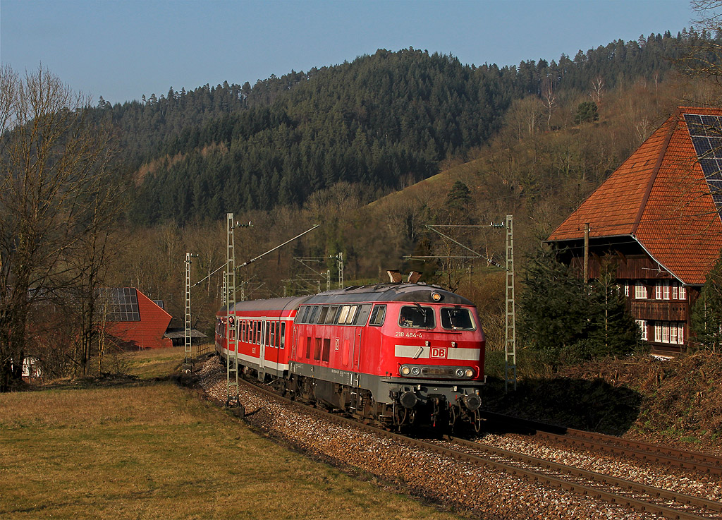 218 auf der Schwarzwaldbahn