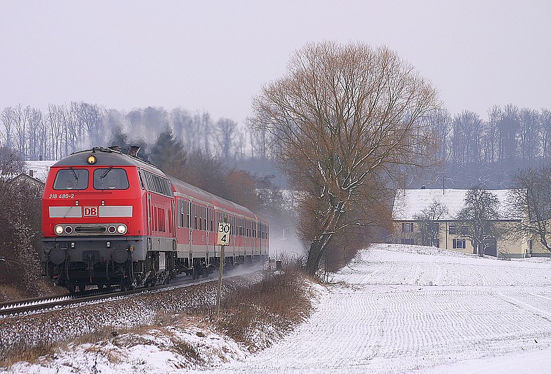 218 Power im verschneiten Kraichgau