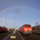 218er mit Regenbogen