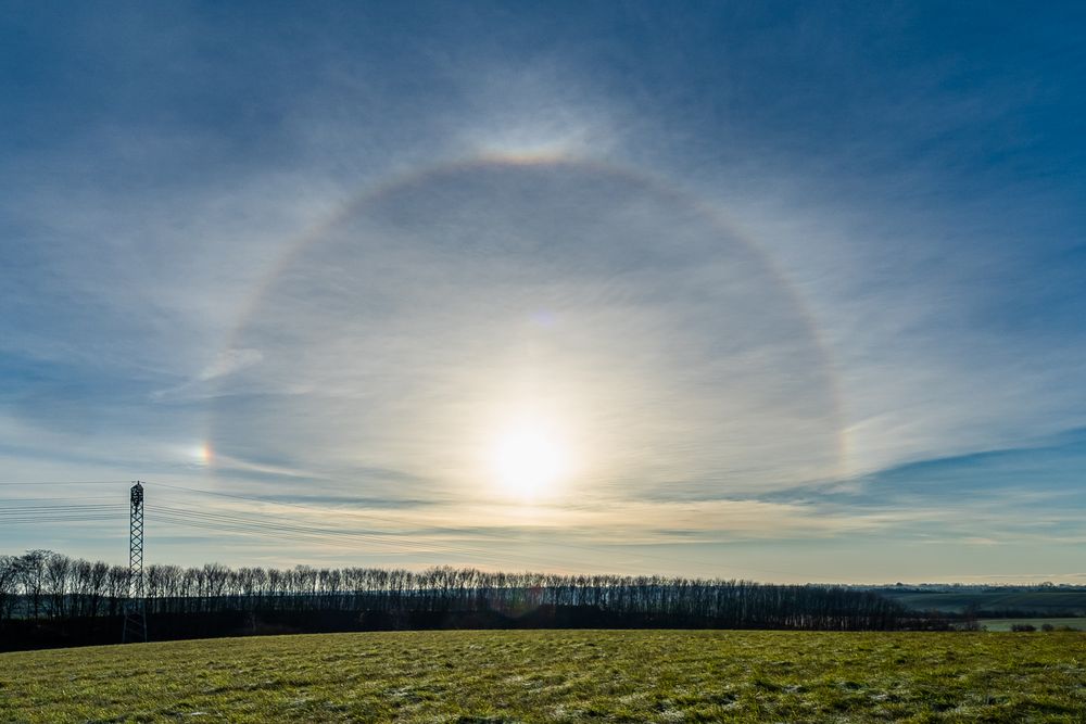 22°-Halo mit Nebensonne