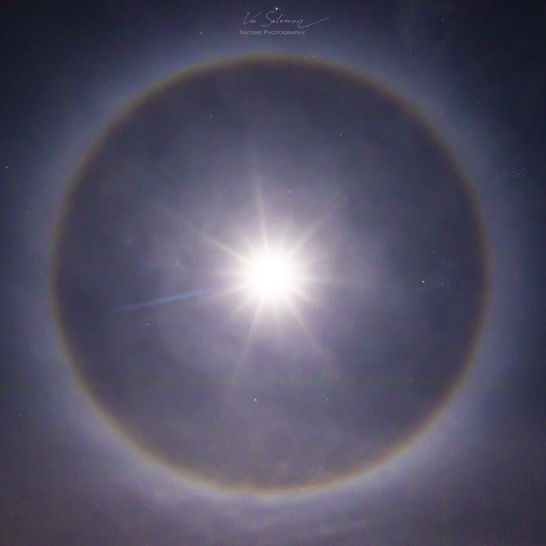 22° Halo vom Mond 