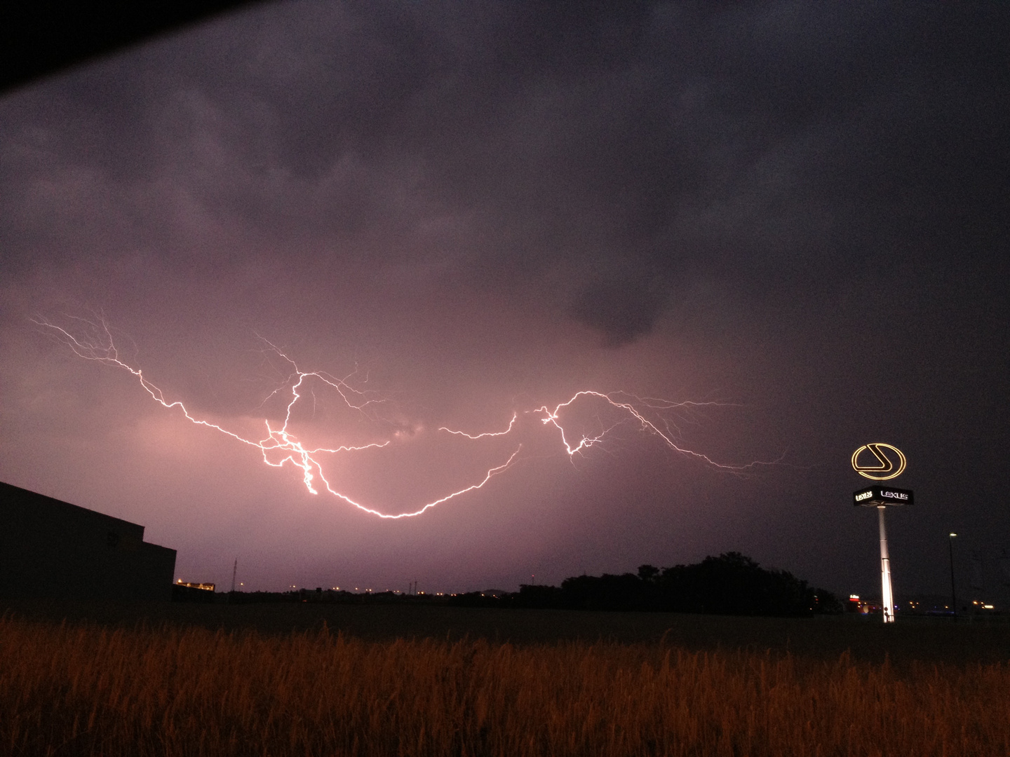 22000 Lightning strikes hit the country on this day! One more iPhone image!