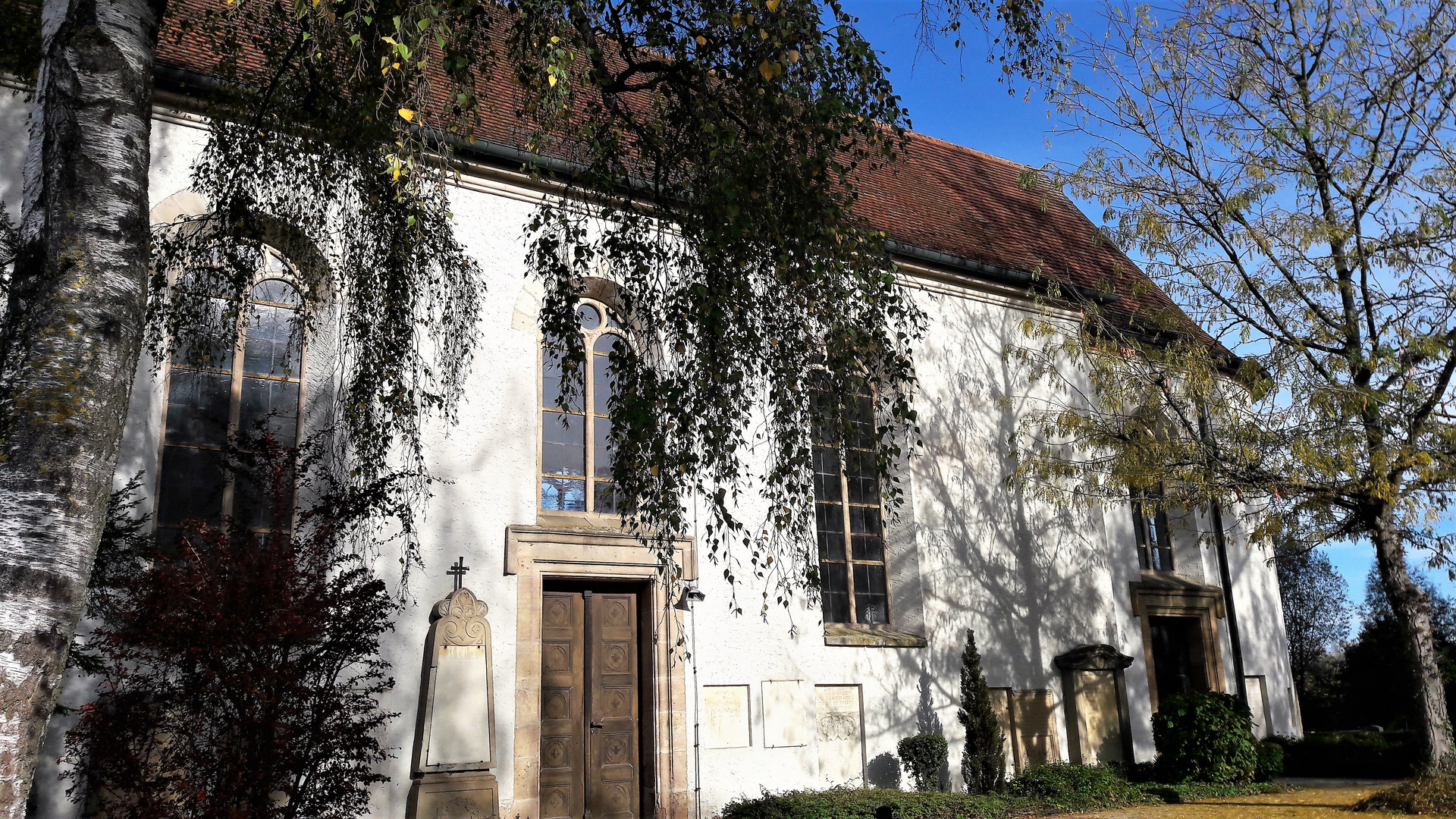  22.10.2019 Architektonische Details Friedhofskirche Dinkelsbühl