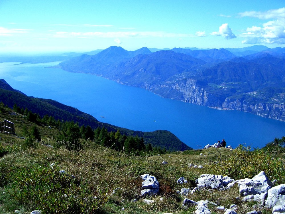 2214meter auf dem Monte Baldo mit Blick über den Lago di Garda