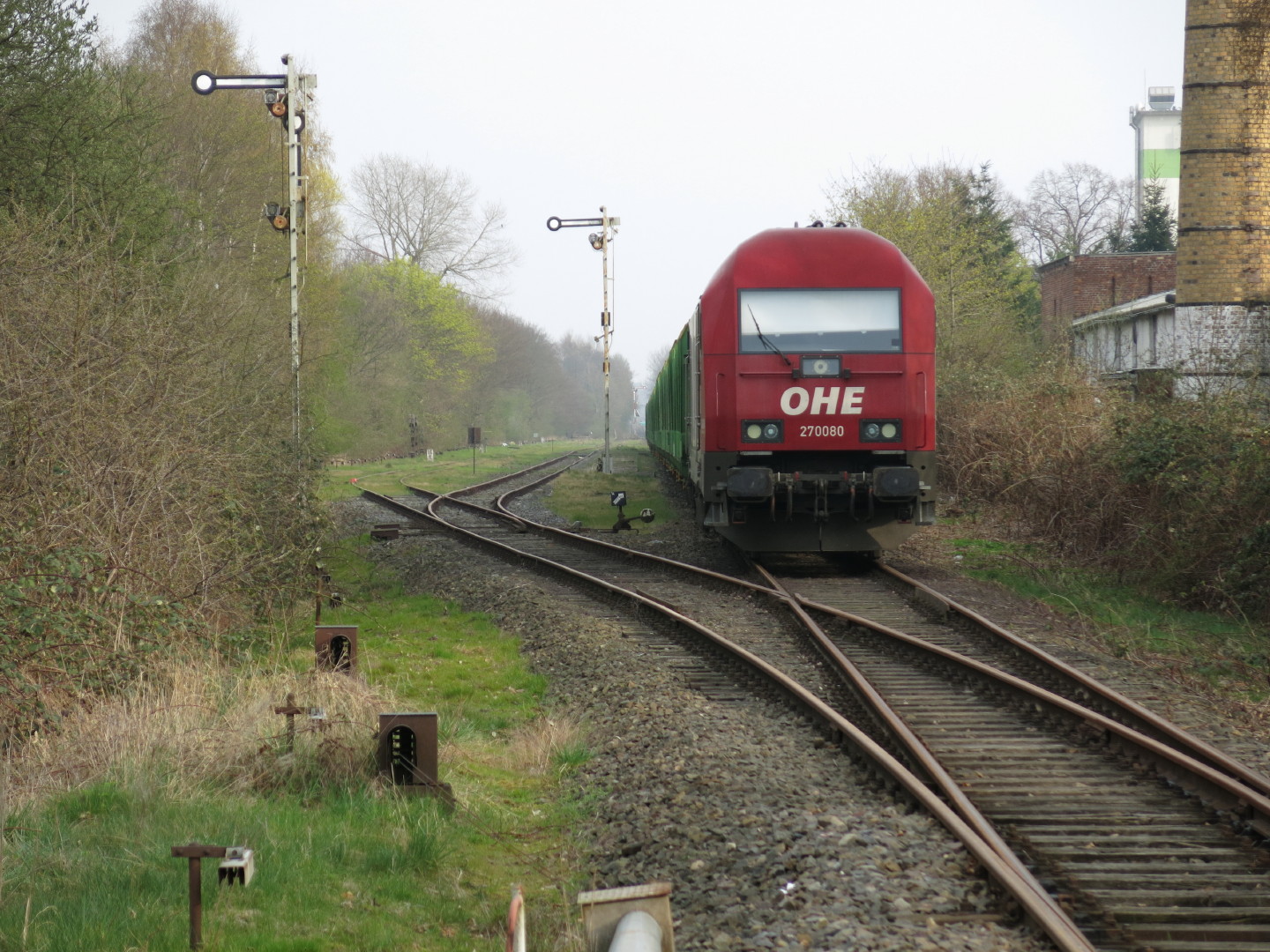 223 101 von der OHE steht in Wittenburg am 1April2014