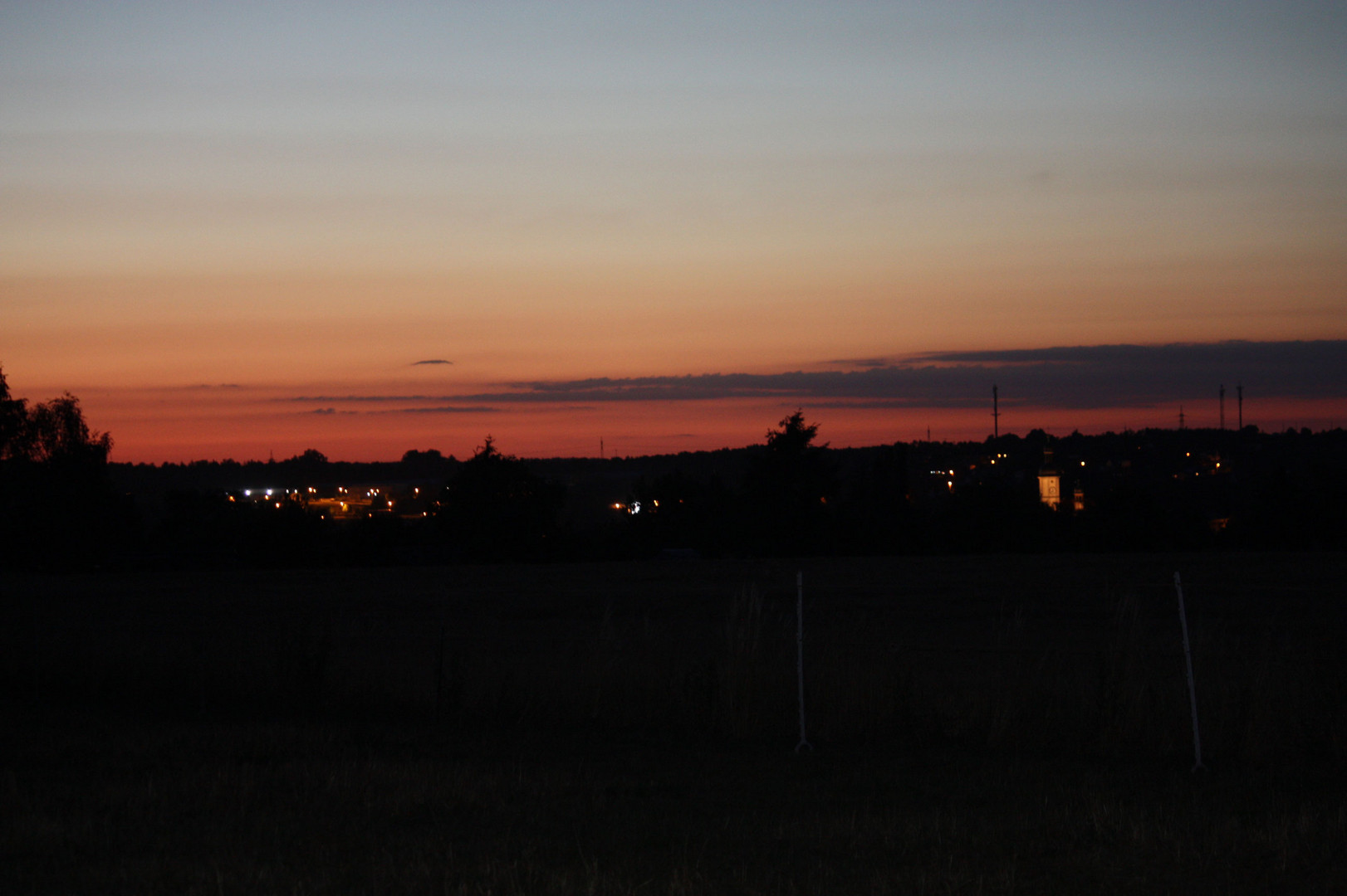 22:30 Uhr mit Blick Richtung Stadt