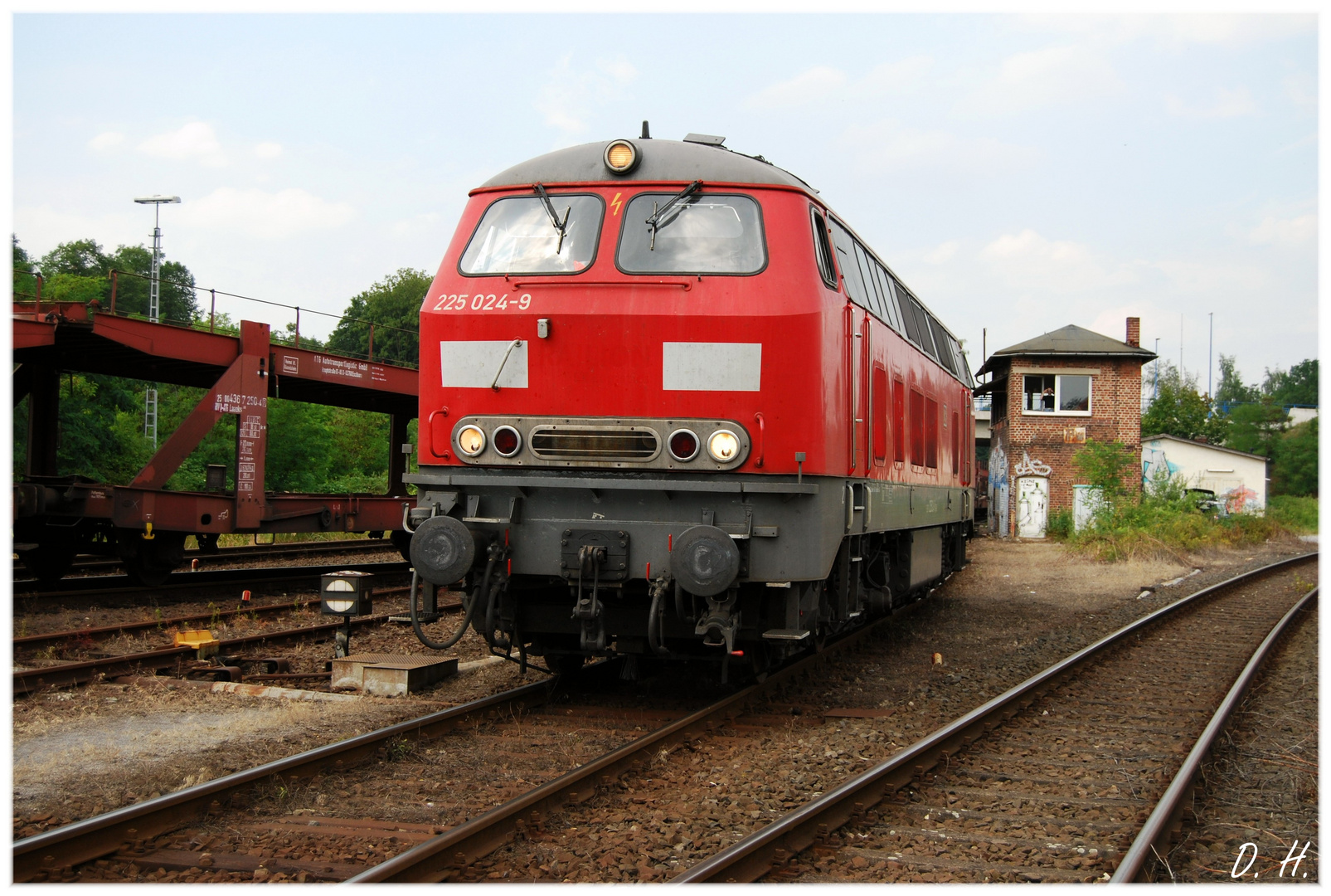 225 024 bringt etwas Abwechslung nach Paderborn Nord