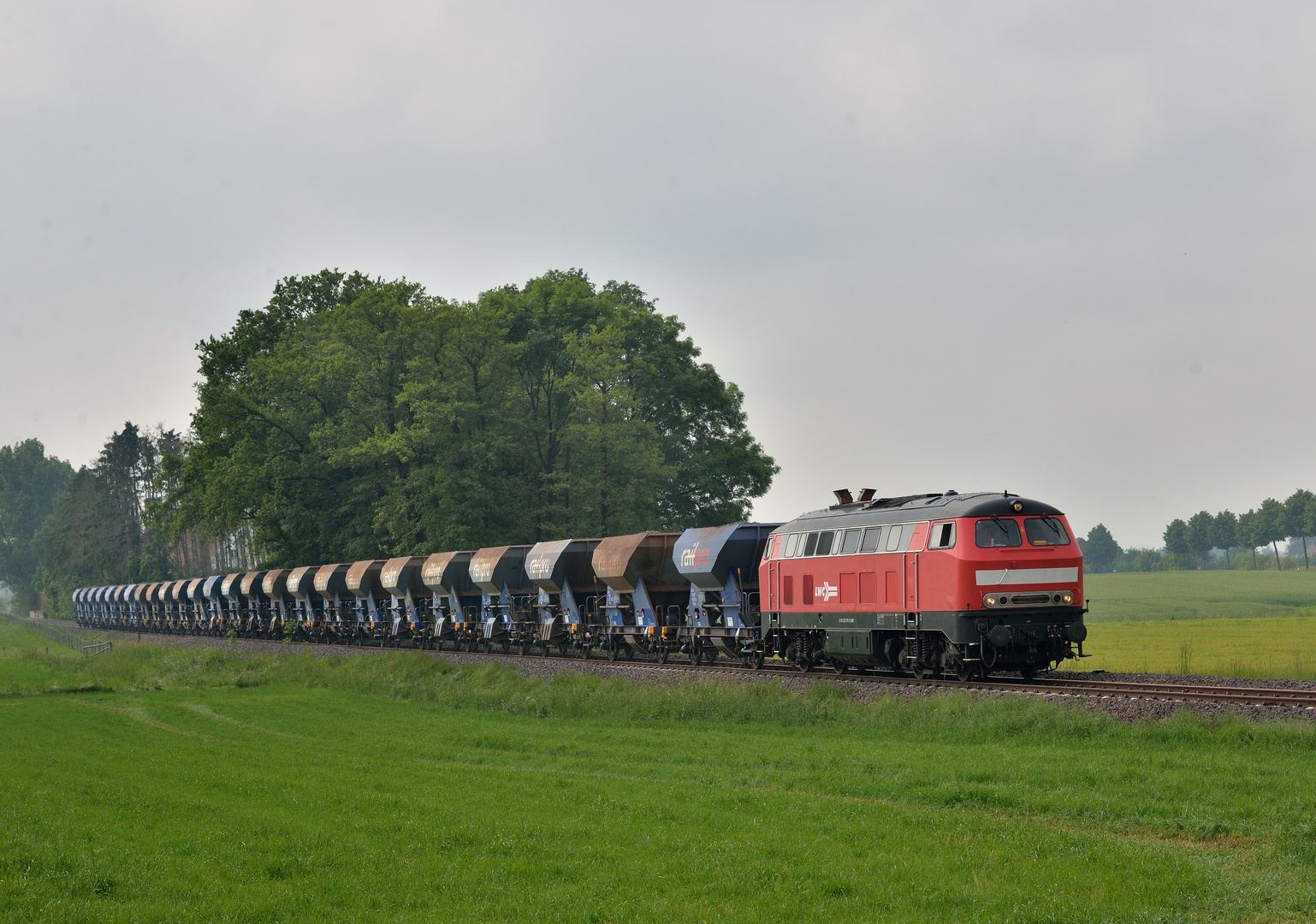 225 079-3 --LWC-- am 04.06.21 zwischen Bad Laer und Glane auf der TWE