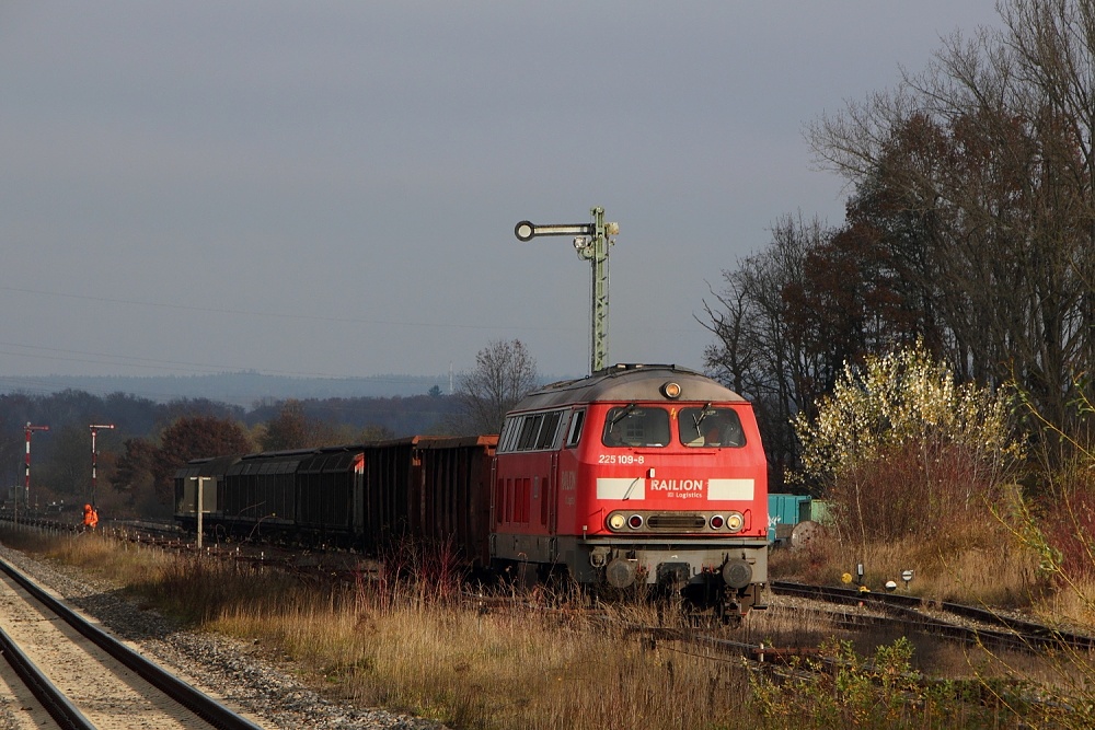 225 109 mit Nahgüterzug