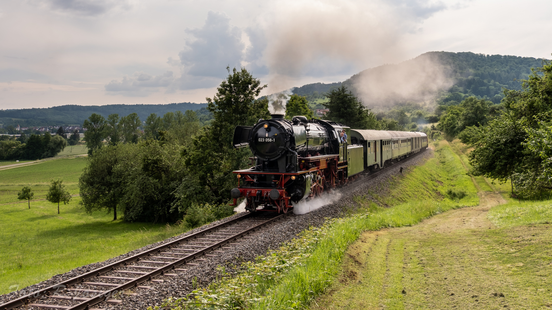 23 058-1 auf der Schwäbische Waldbahn