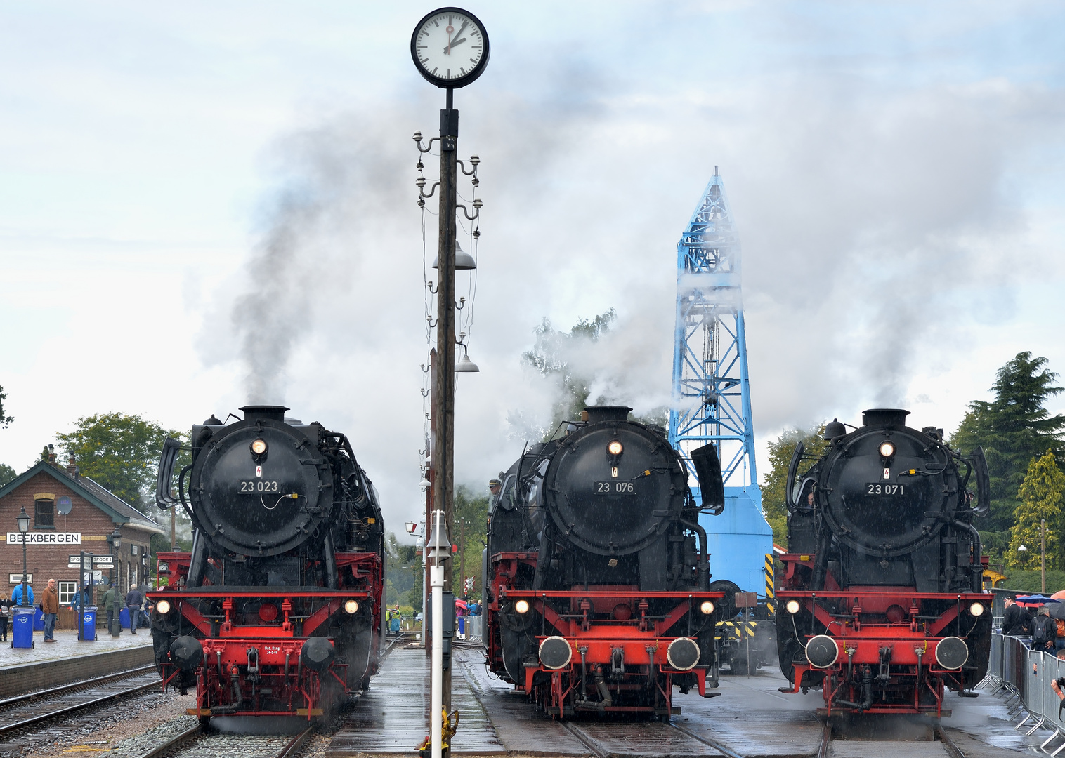 23 071 + 23 076 der  VSM sowie 23 023 der SSN am 07.09.19 bei Terrug naar Toen in Beekbergen