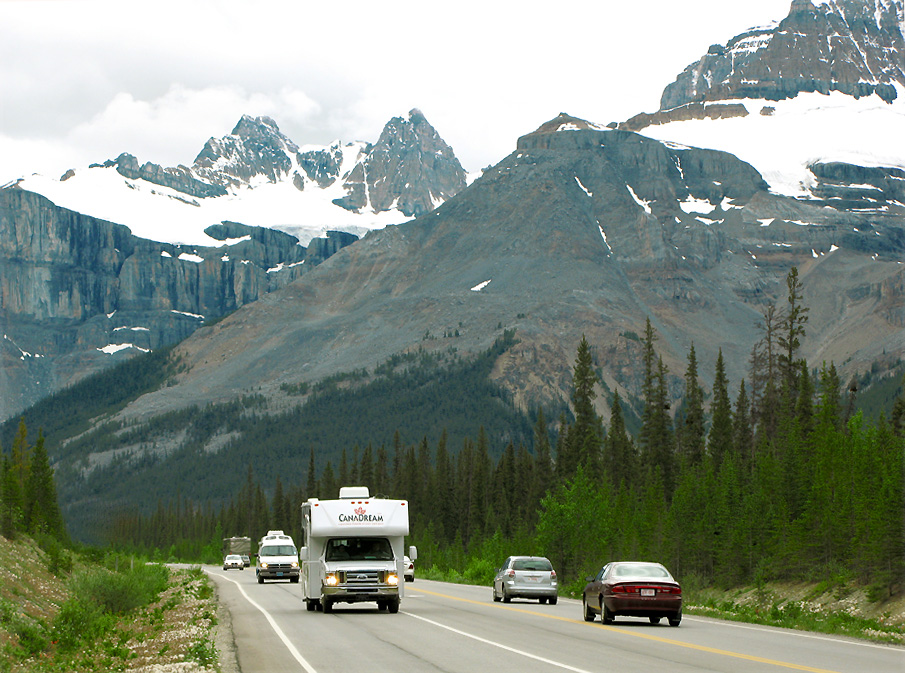 230km fesselnde Pracht- Icefields Parkway