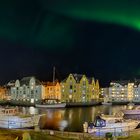 2311Q  Hafen Alesund Nacht Panorama Nordlicht