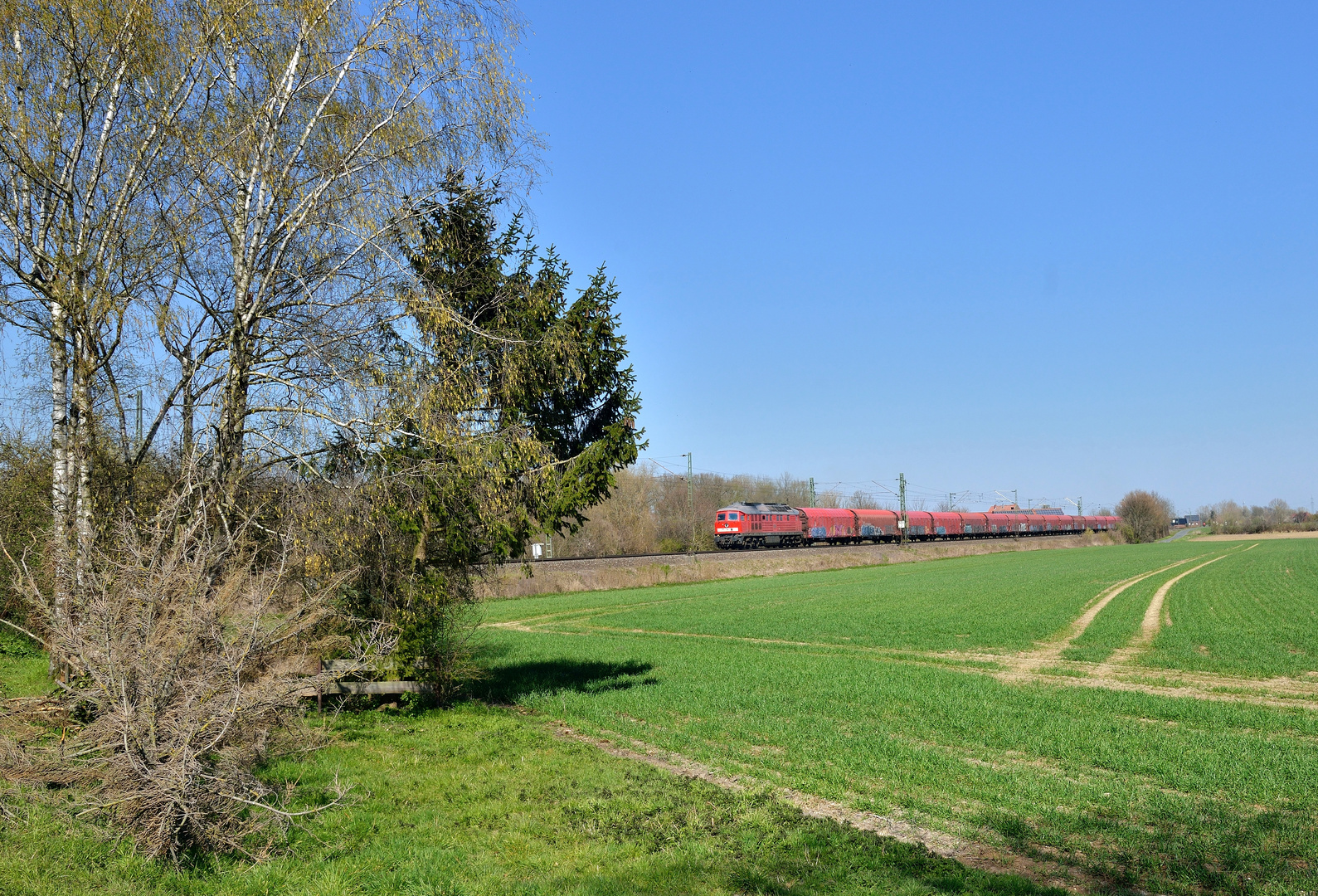 232 230 mit dem GT 68658 Gronau Hagen bei Mersch am 06.04.20