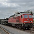 232 668-4 mit Panzerzug am 23.04.21 in Sennelager