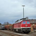 232 690-8 --EBS-- mit Holzzug und zwei EBS 140ern am 22.02.20 in Sennelager