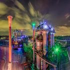 2352SB-63SB Landschaftspark Duisburg beleuchtet  Panorama 