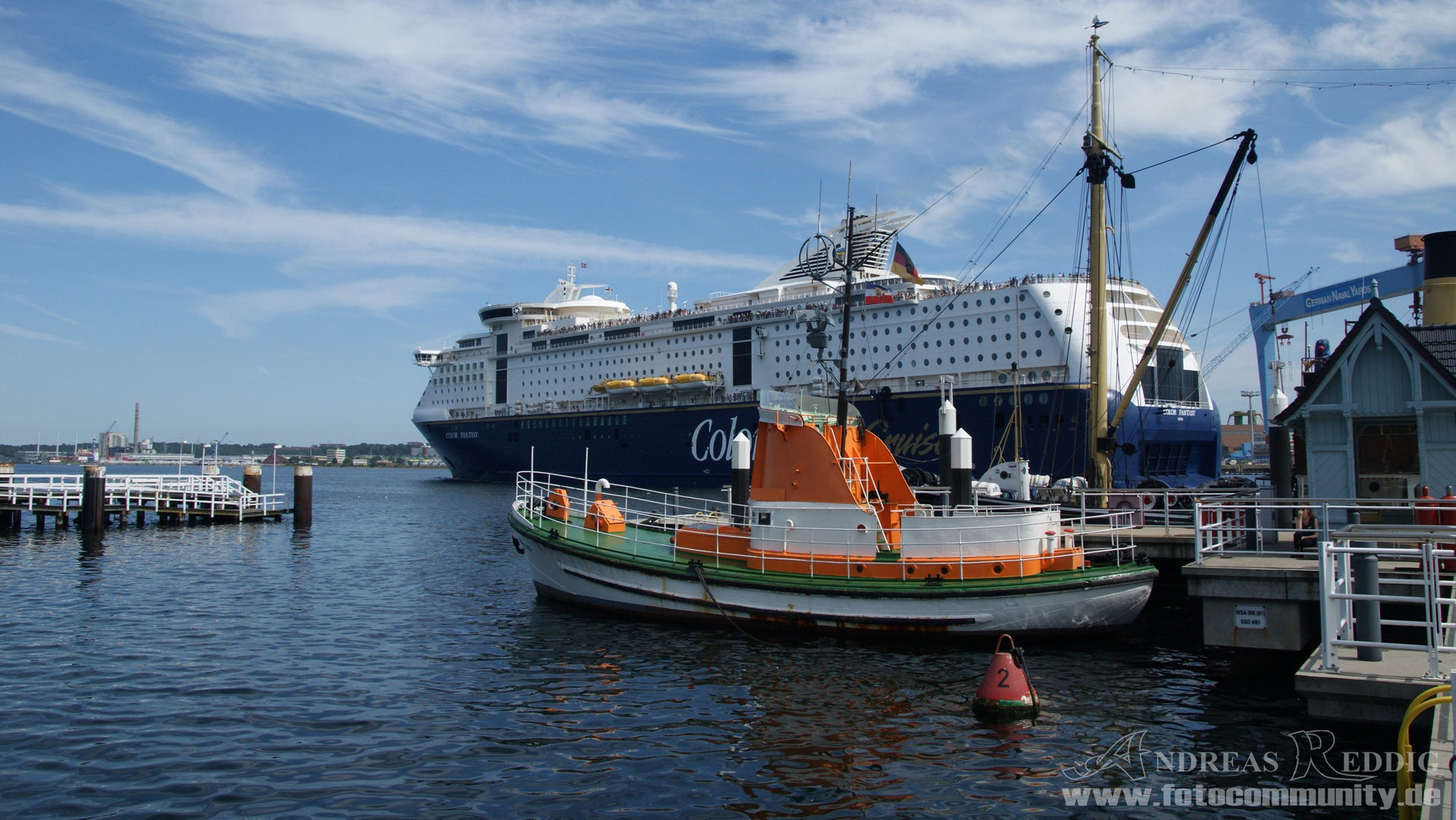 24. Juli 2019 Auslaufendes Schiff in Kiel