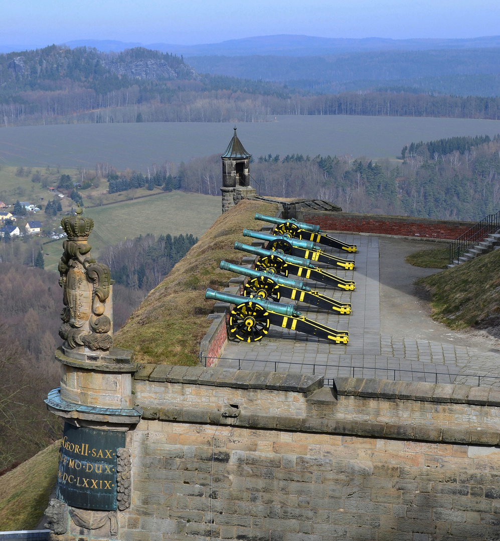 24 Pfünder Kartaunen auf Königstein