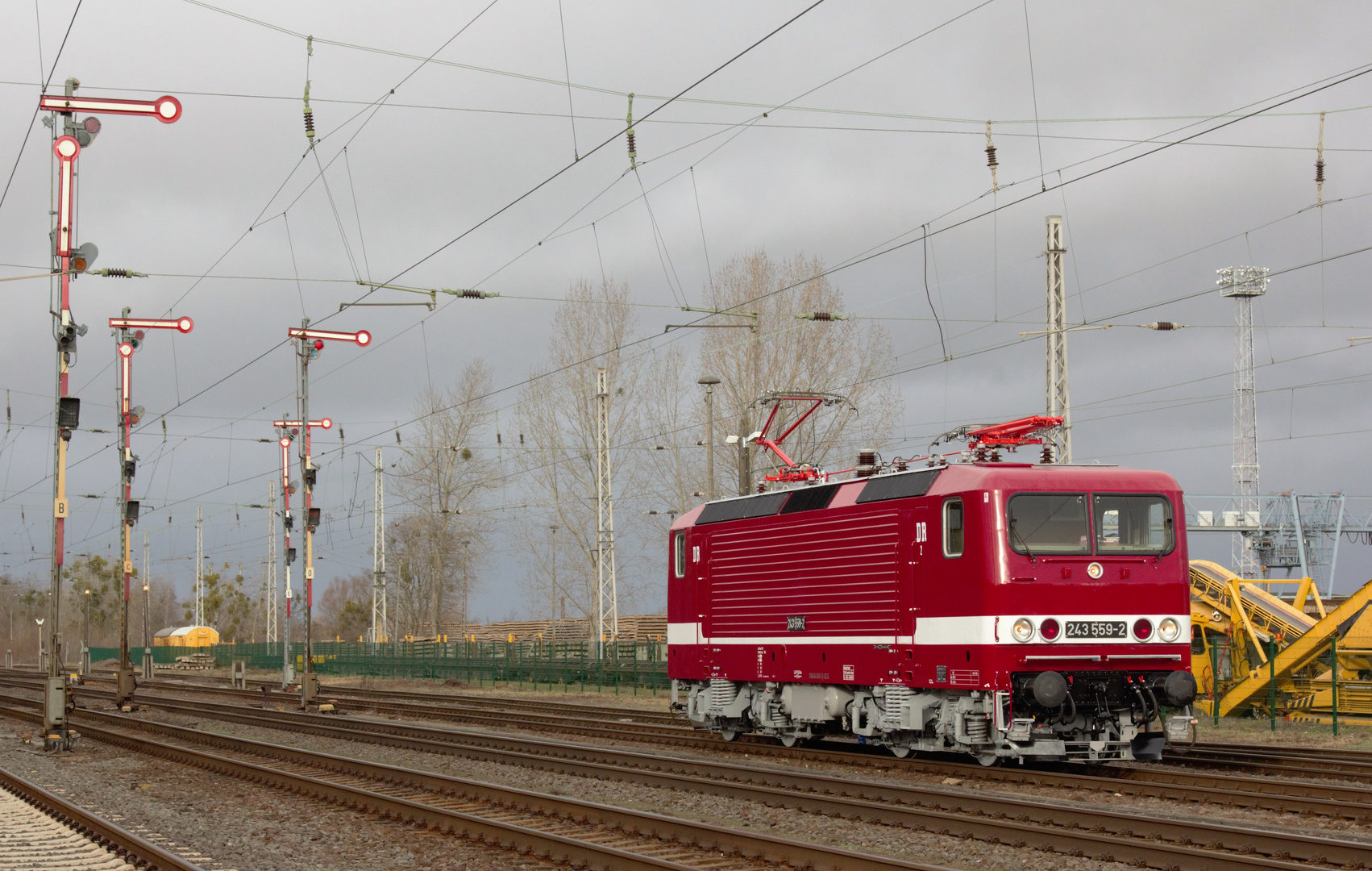 243 559-2 beim Kontrollhalt in Königsborn