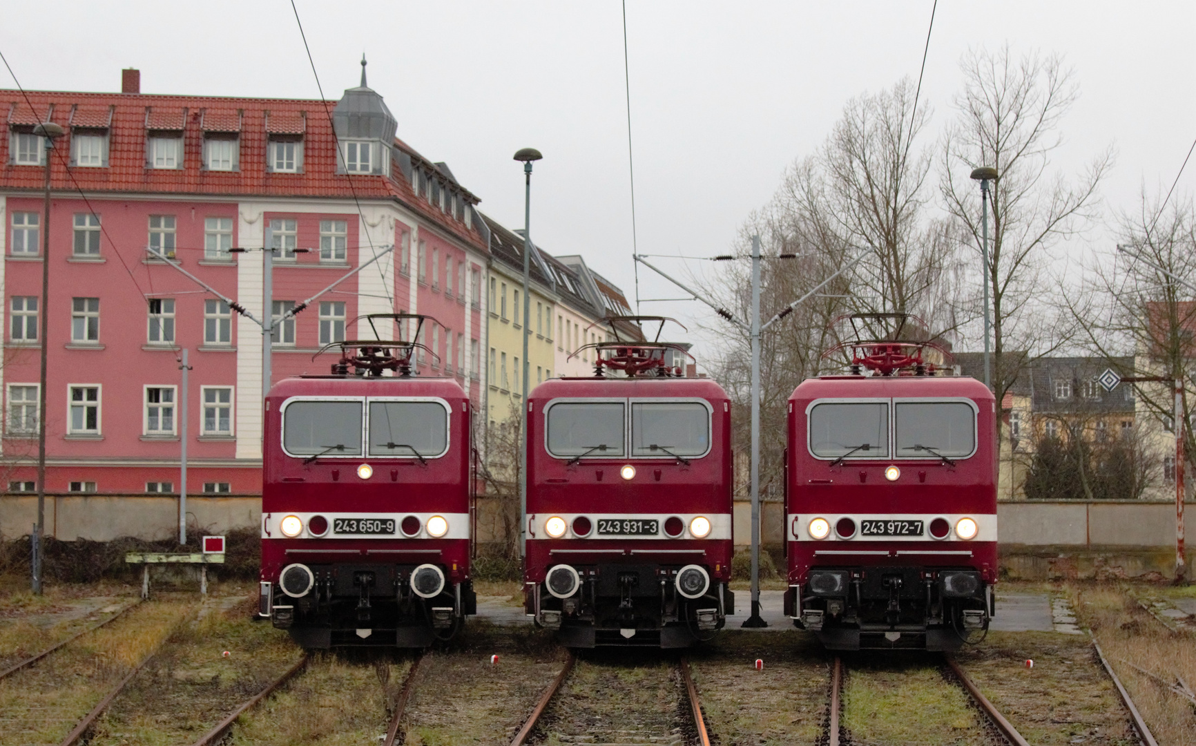 243 650; 931 und 972 in der ehemaligen Est. Frankfurt Pbf