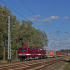 243 864 und 179 mit 95395 nach Nürnberg Hafen in Wahrenbrück