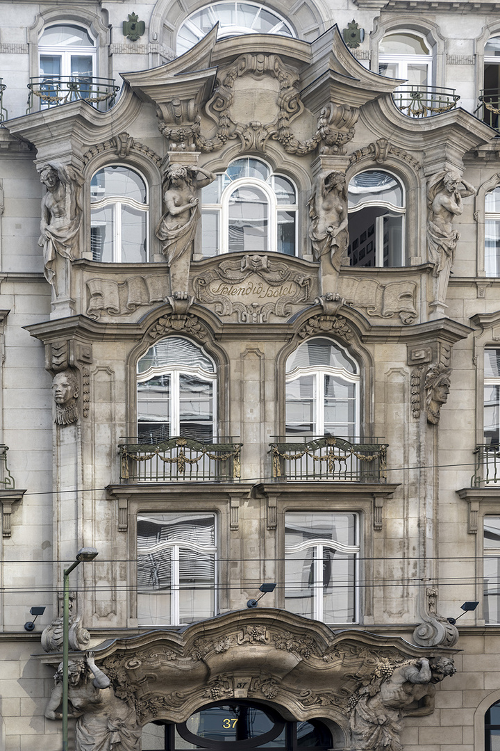 2436TZ Jugendstilfassade Splendid-Hotel Berlin Mitte 1904-1918