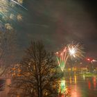 2471UZ Sylvester - Feuerwerk an der Weserbrücke Rinteln