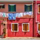 Washing Day In Burano