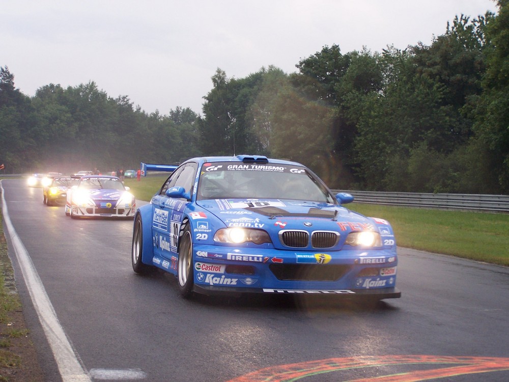 24H Rennen Nordschleife - Einführungsrunde Scheid BMW