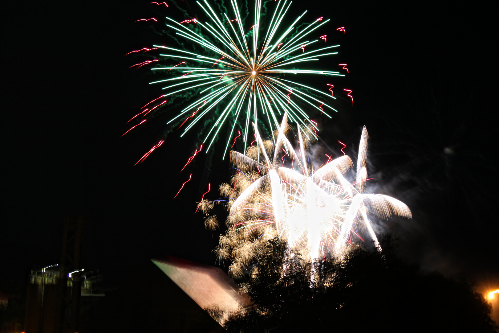 25 Jahre Schengenerabkommen Feuerwerk