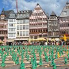 2500 Ampelmännchen auf dem Römerberg in Frankfurt