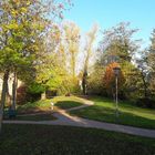 25.10.2019 Schleichweg außen an der Stadtmauer entlang in die Innenstadt von Dinkelsbühl 