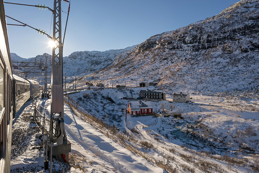 2559Q Flambahn Norwegen Haltestelle Myrdal