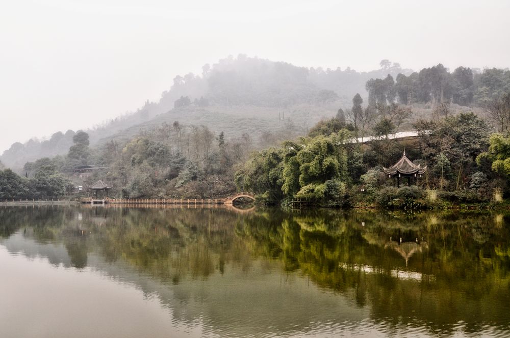 Mystischer Herbst China Sichuan von Susanne Shanghai