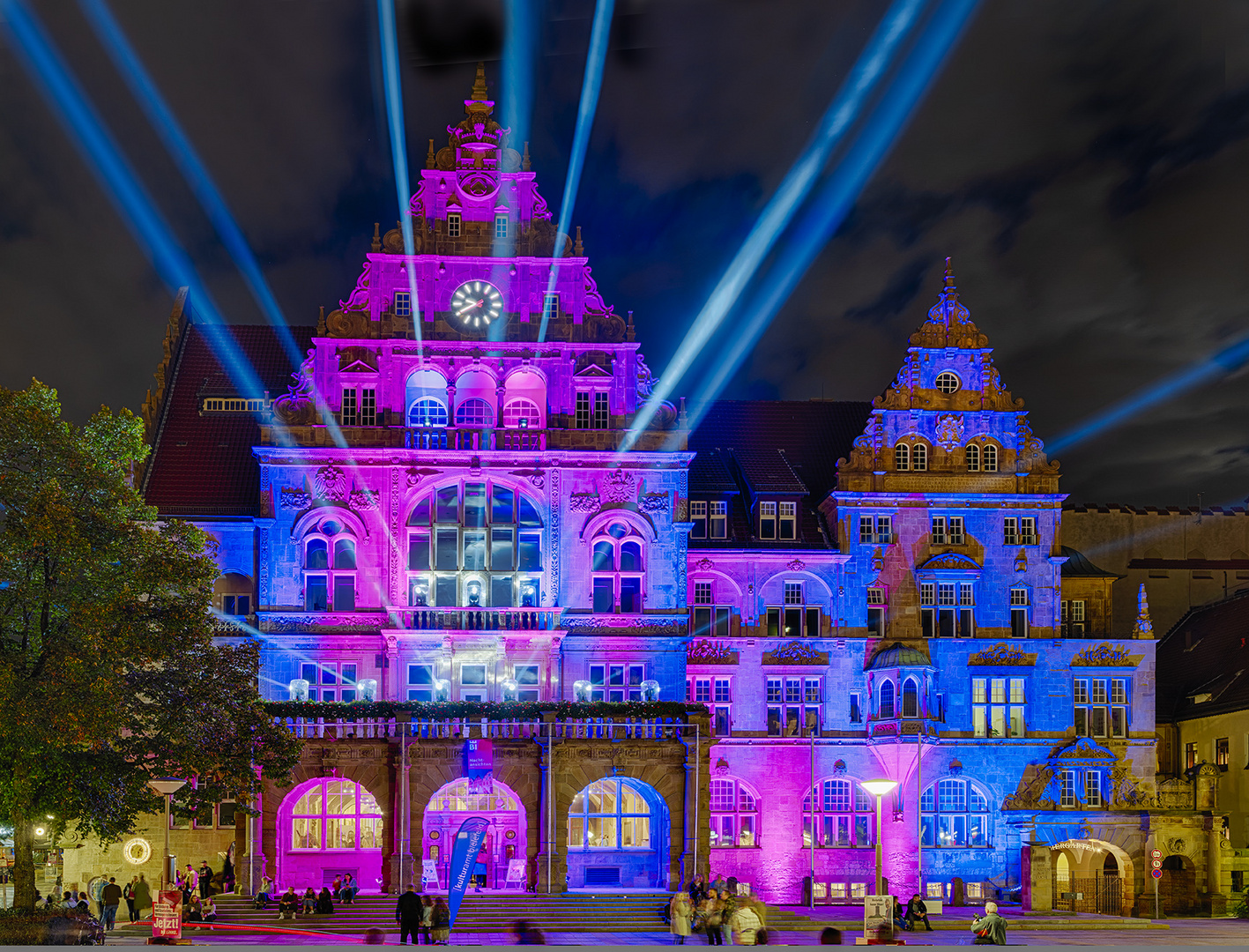 2605TZ-07TZ Rathaus Bielefeld beleuchtet