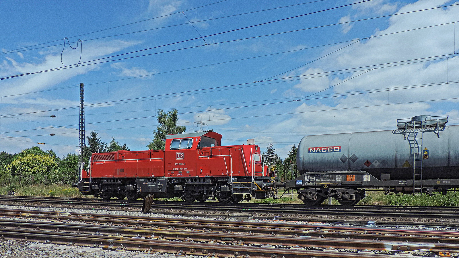 261 080-6 mit einem Kesselzug