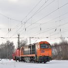 273 018-2 --KSW Lok 43-- mit Schneepflug 40 80 947 5 181-0 am 09.02.21 in Bönen