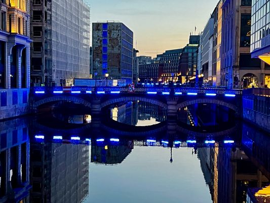 27.8.2024 Hamburg - Lichtinstallation Michael Batz