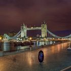 2813C-18C24C-31C London Tower Towerbridge  Cityhall beleuchtet  Panorama