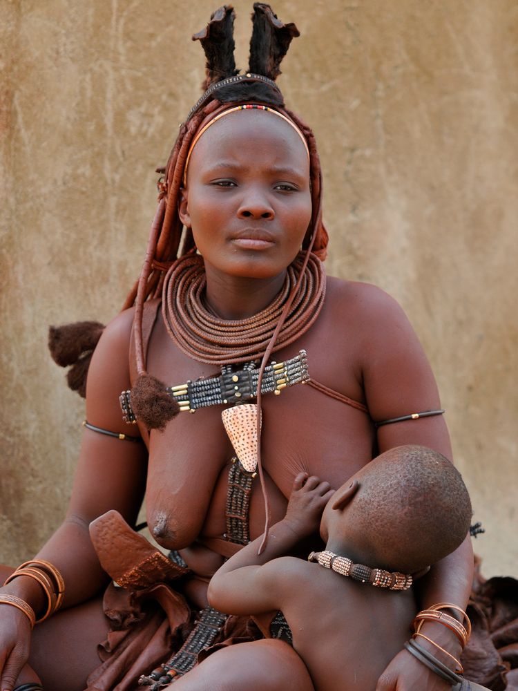 Himba mit Kind von Michael Vit 