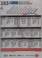 285 Buses towards Heathrow Airport