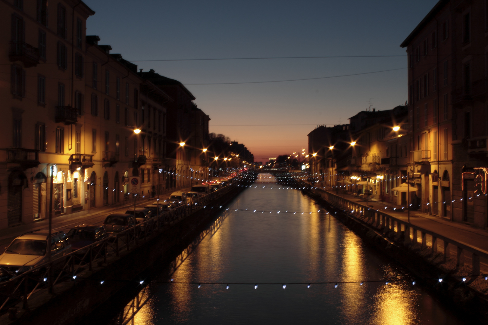 29-12-2013 tramonto sul Naviglio